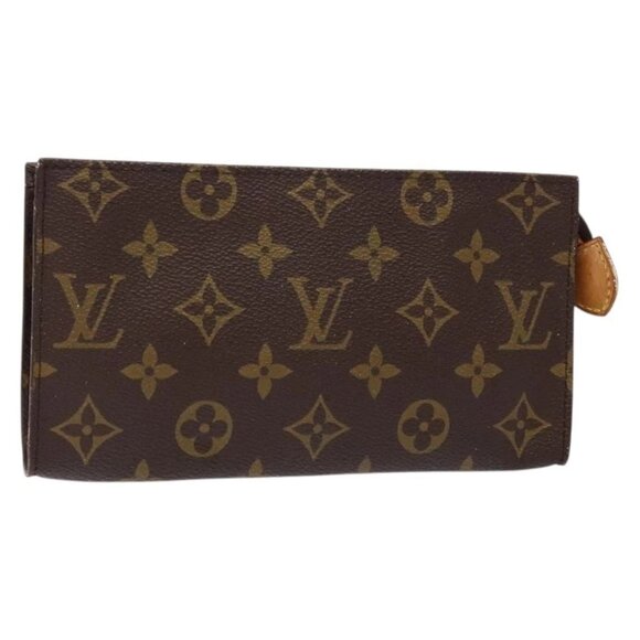 LOUIS VUITTON Monogram Bucket GM Accessory Pouch Vintage LV Auth 138751 - Picture 1 of 16